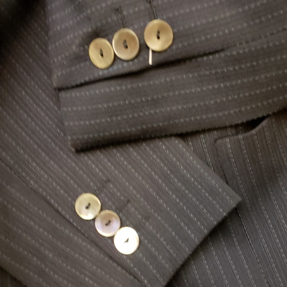 TOMBOLINI navy blue stripe jacket . - Picture 7 of 8